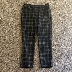 White House Black Market Checkered Trousers
